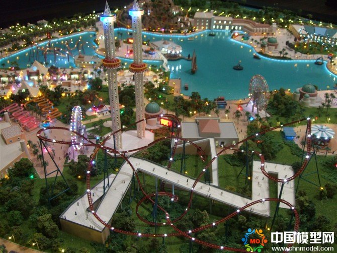 游樂場設(shè)備演示沙盤模型，燃?xì)獍踩鹿恃菔旧潮P模型