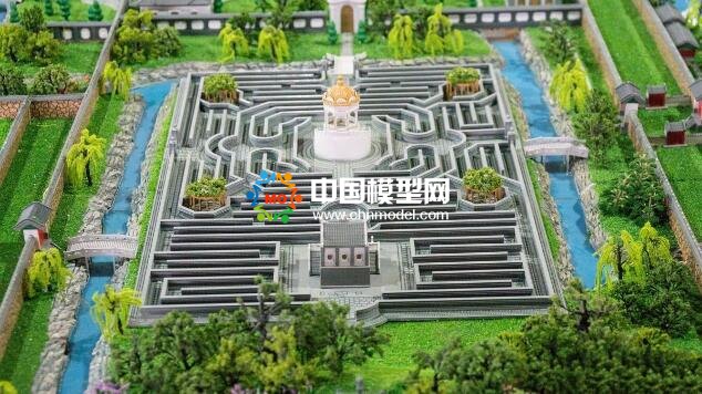 大型皇家園林沙盤模型重現圓明園昔日輝煌