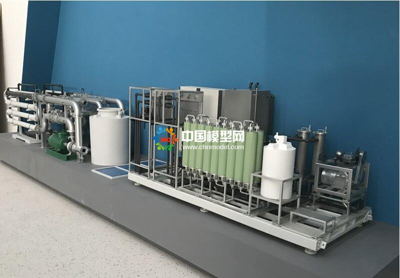 生活垃圾處理廠滲濾液及膜下水處理沙盤模型