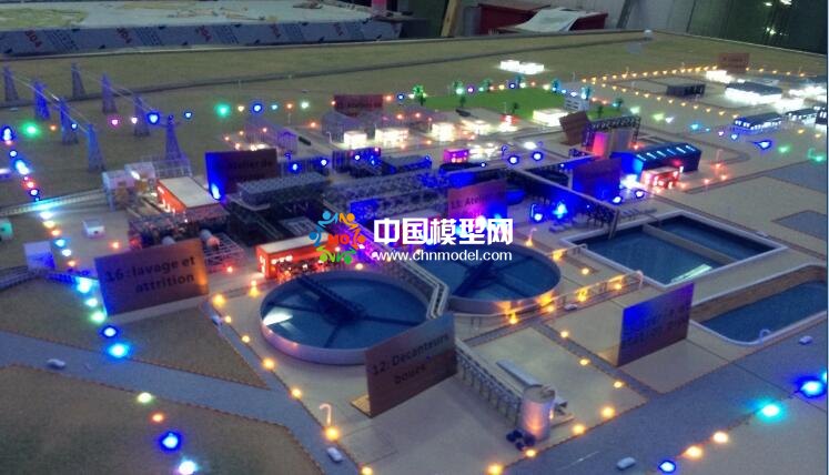 廢水處理廠沙盤模型