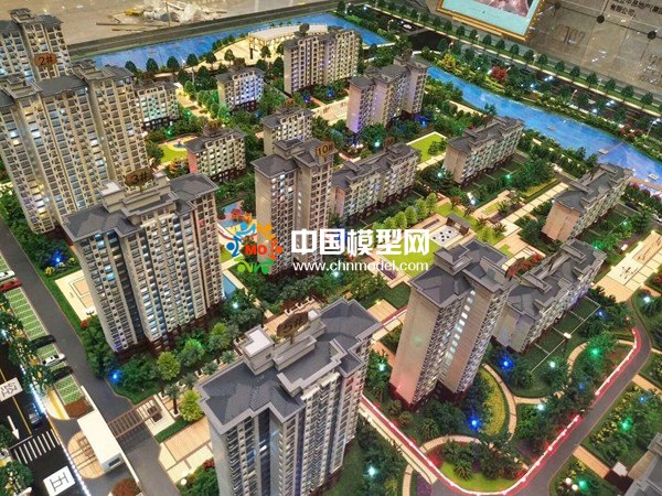 天潤國際公館售樓建筑模型