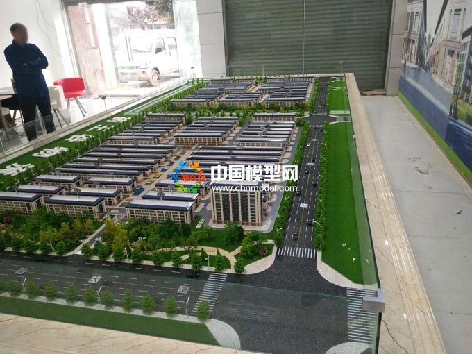 藥王谷物流園沙盤模型展現園區規模