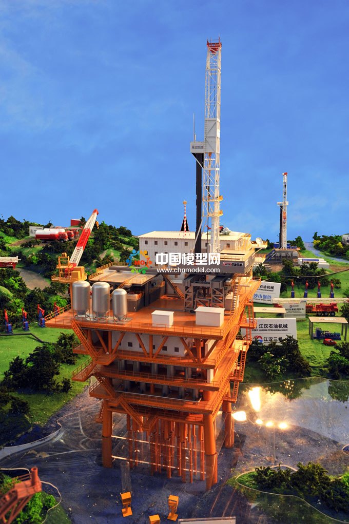海上石油鉆井平臺沙盤模型