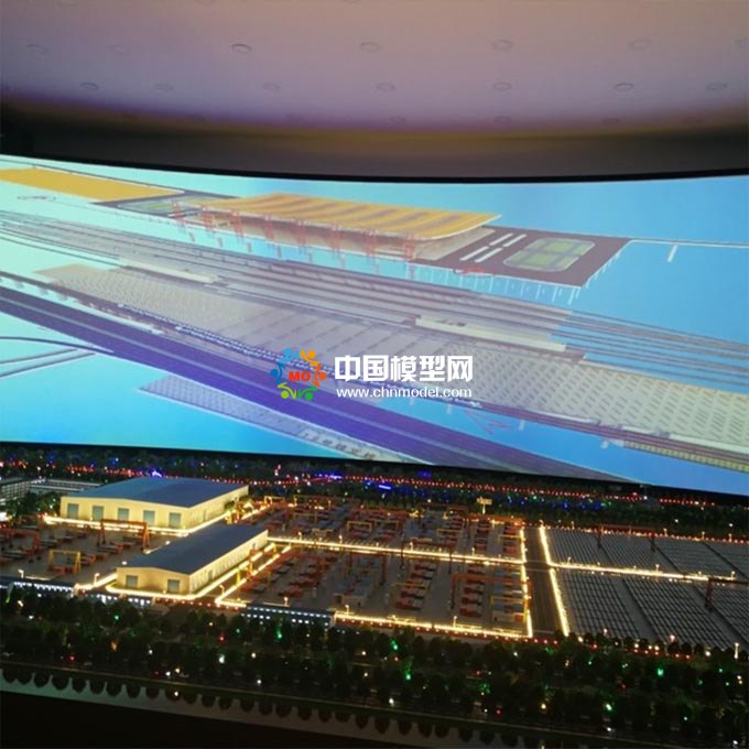 高鐵路網沙盤模型