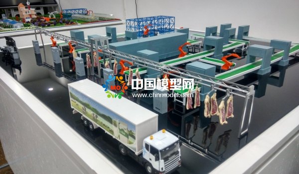 智慧工廠沙盤模型，生產線沙盤模型
