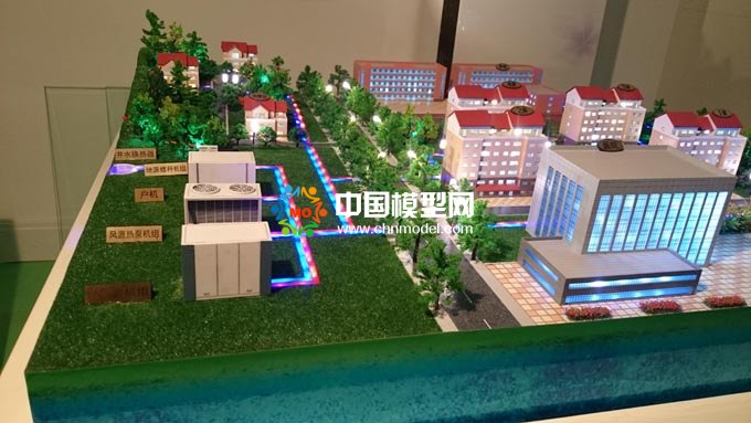 地源熱泵系統沙盤模型，風源熱泵系統沙盤模型