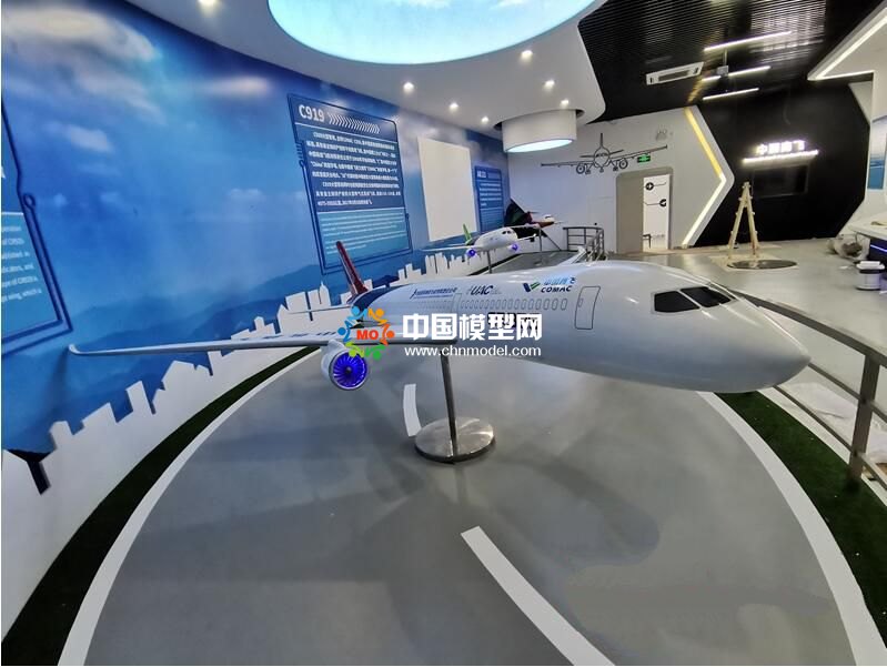 中國自主飛機模型展示：C919，ARJ21，CR929，AG600