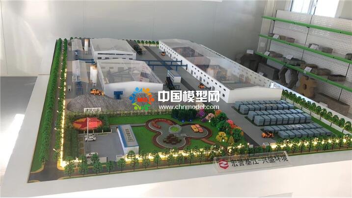 破碎生產線模型，石料生產線模型