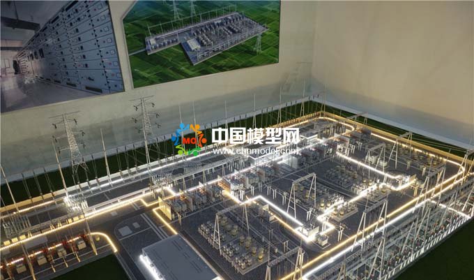 電網變電站模型