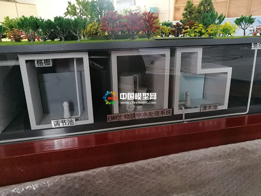 中水處理系統沙盤模型