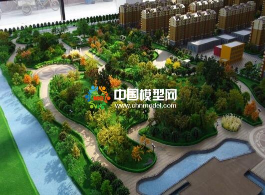 建筑模型與園林綠化是組成沙盤的2大部分