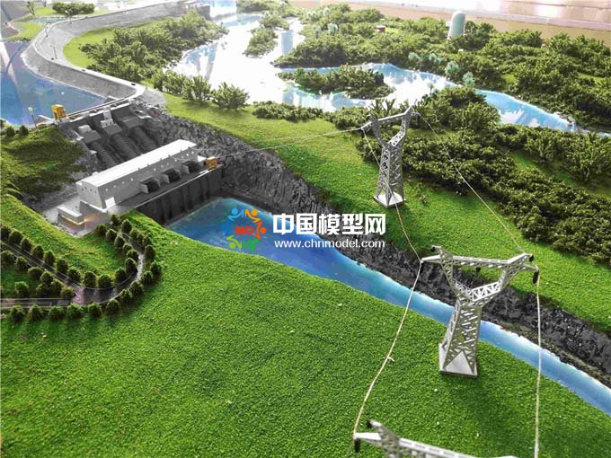 小型水電站沙盤模型