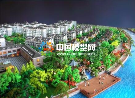 售樓處的樓盤模型河流景觀的三種呈現方式