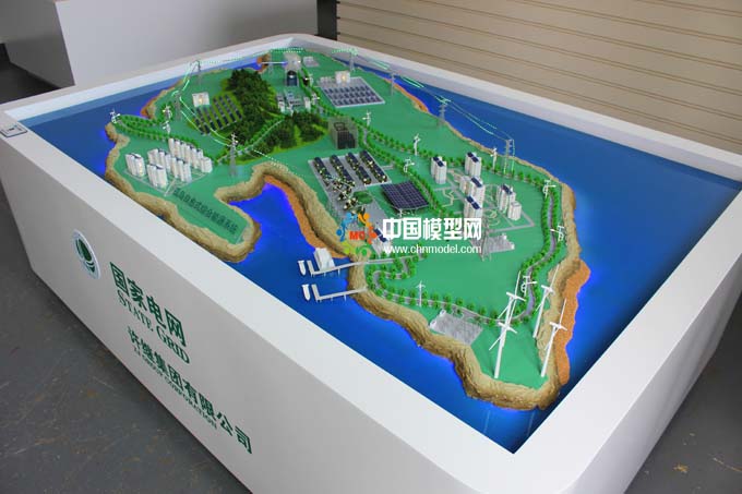 孤島自愈分布式能源系統沙盤模型