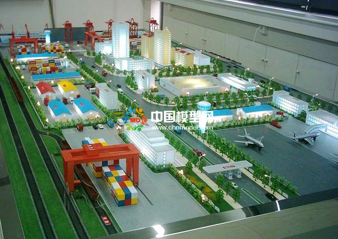 智慧物流園沙盤模型