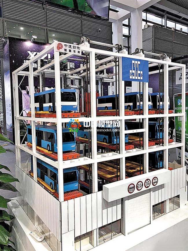 老舊小區改造立體升降車庫模型