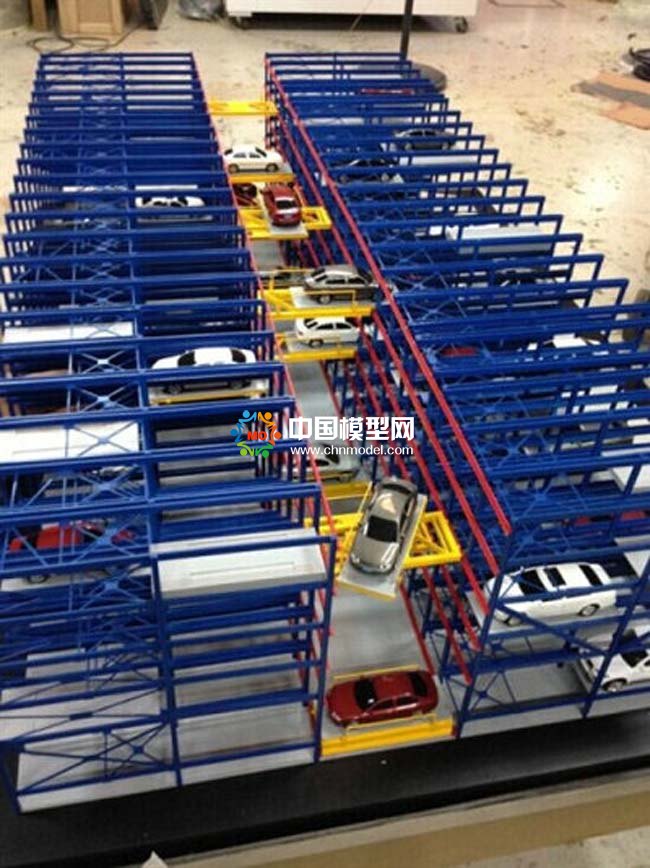 老舊小區改造立體升降車庫模型