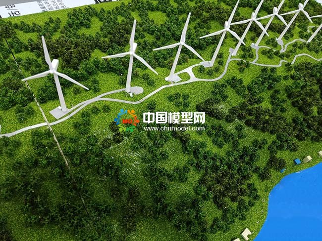 平原風電場沙盤模型
