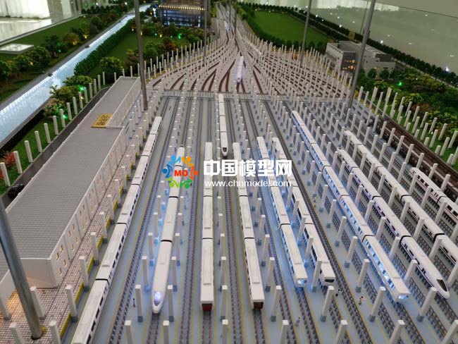 地鐵停車場沙盤模型