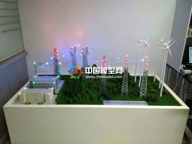 智能電網安全綜合監測光纖傳感技術沙盤模型