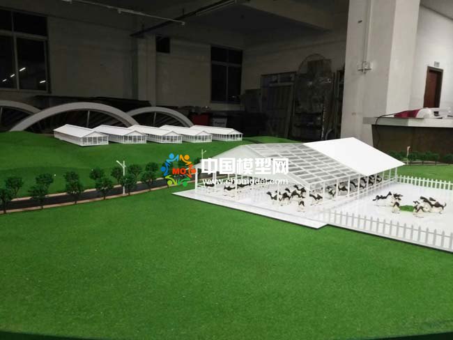 奶牛場沙盤模型