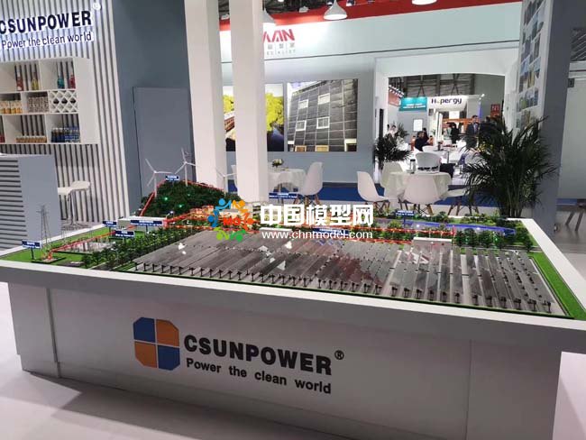 漢伏能源高效光伏組件應用場景沙盤模型