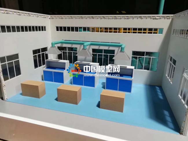 噴漆房環(huán)保設(shè)備沙盤(pán)模型