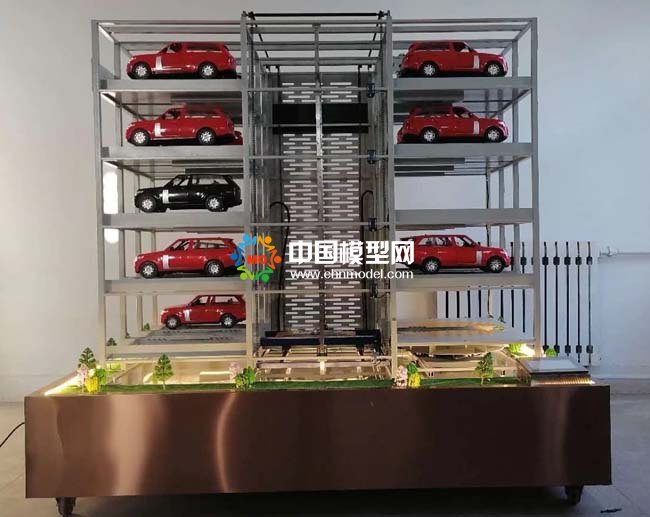 智慧停車立體升降車庫沙盤模型