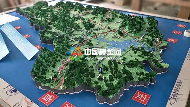 天然氣管網布局沙盤模型