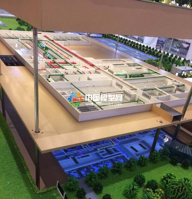 大型污水處理廠沙盤(pán)模型