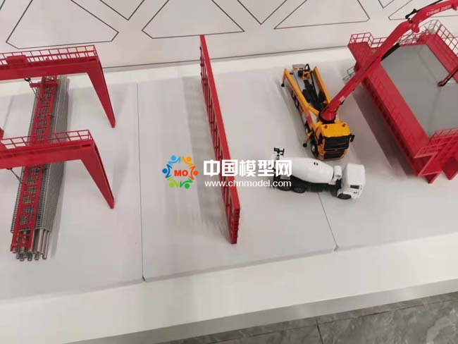 城市高架預制裝配式橋梁工藝沙盤模型