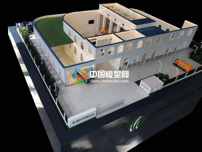 豎式垃圾分類轉(zhuǎn)運(yùn)站沙盤模型