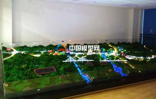 遵余高速公路沙盤模型