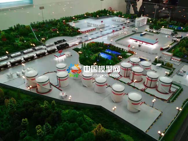 石油庫沙盤模型