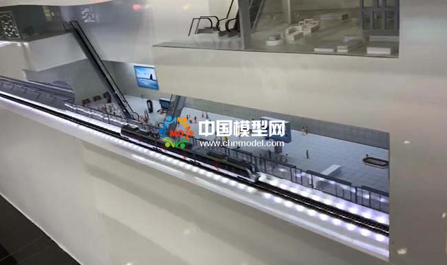 地鐵站仿真場景展示沙盤模型