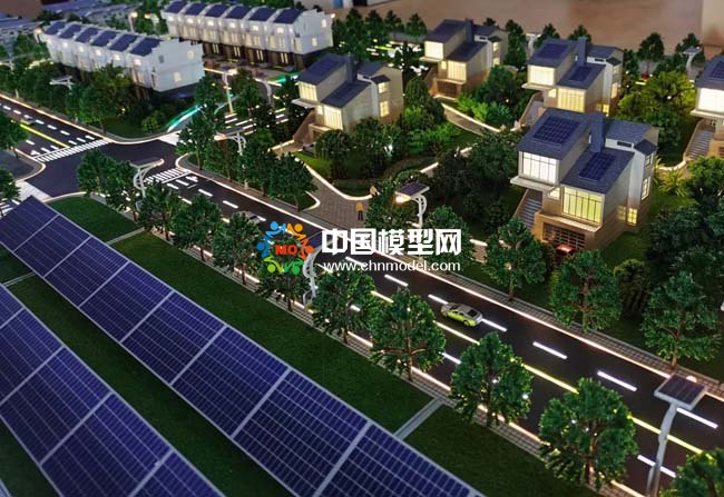 屋頂太陽能發電站沙盤模型