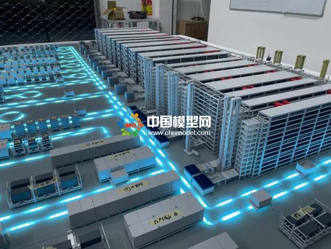智能汽車生產(chǎn)線沙盤模型，智慧物流沙盤模型