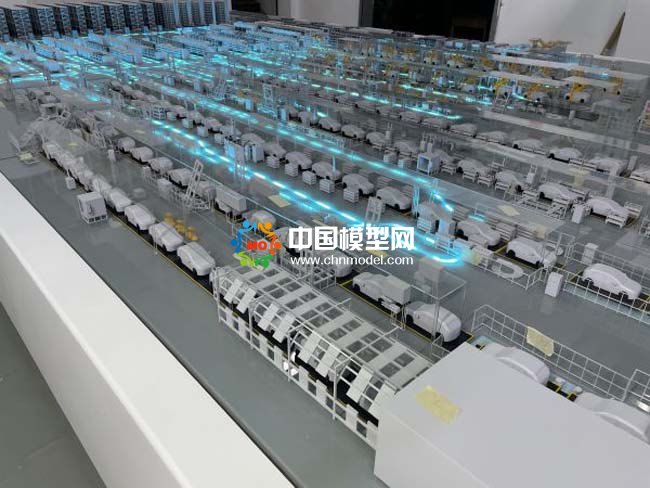 智能汽車生產(chǎn)線沙盤模型，智慧物流沙盤模型