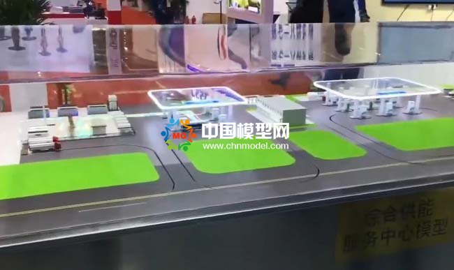 氫電油綜合供能服務中心沙盤模型