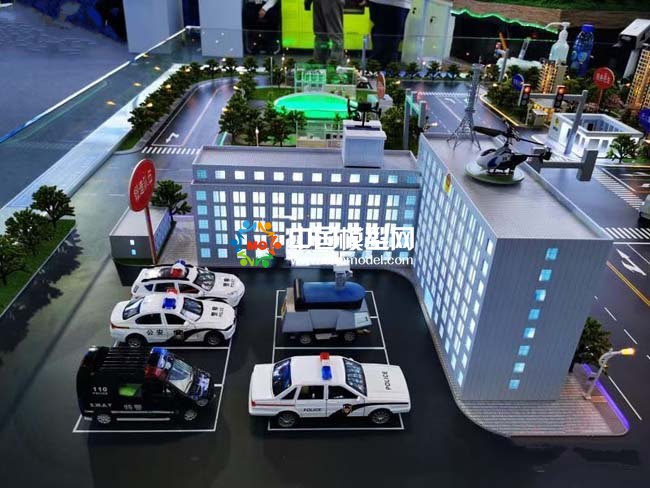 公安科技創新立體化防控體系沙盤模型