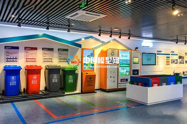 垃圾分類處理沙盤模型，垃圾分類展示教育沙盤模型