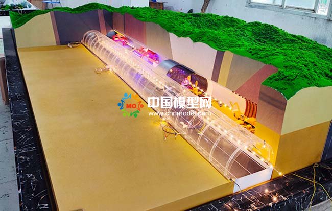 隧道施工場(chǎng)景沙盤(pán)模型