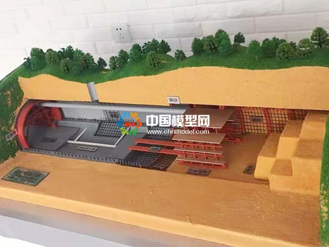 隧道施工場(chǎng)景沙盤(pán)模型