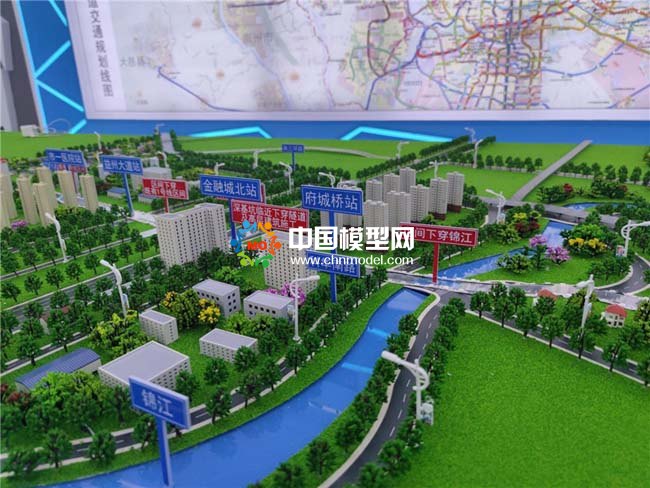 成都軌道交通三十號線沙盤模型