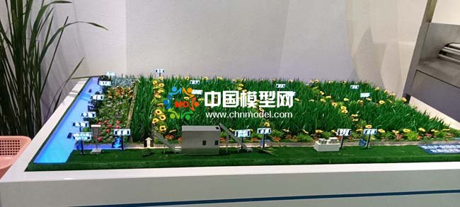 茭白產業種植基地沙盤模型