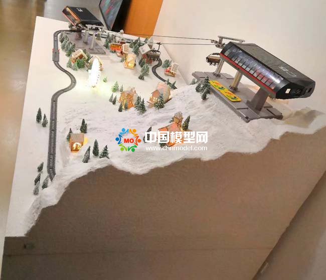 滑雪場沙盤模型