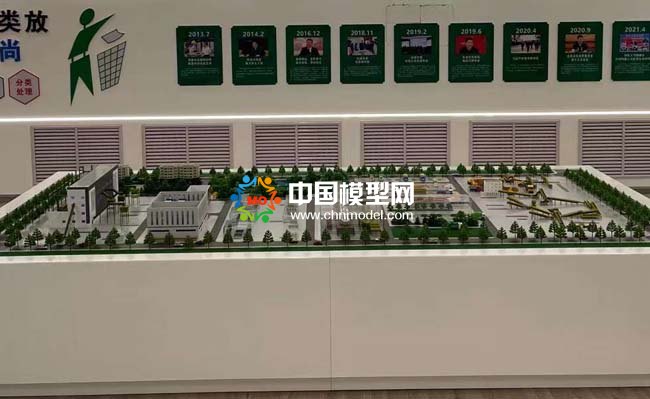 垃圾分類處理沙盤模型