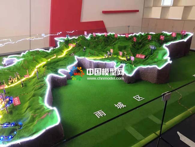 助力鄉(xiāng)村展示成果沙盤模型