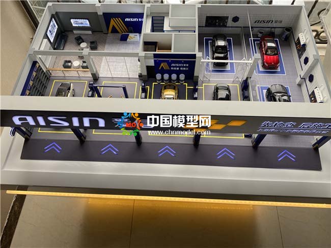 汽車服務養護中心沙盤模型