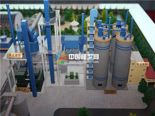 新型干法水泥生產線沙盤模型